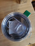 15 oz. Stainless Steel Polar Camel Mugs, clear slider lid
