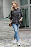 `French Terry Acid Wash Pullover