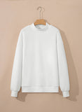 Oversize Reversible Mock Neck Sweatshirt