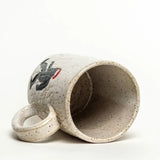 Santa Sasquatch Handmade in Ohio Ceramic White 14oz Mug