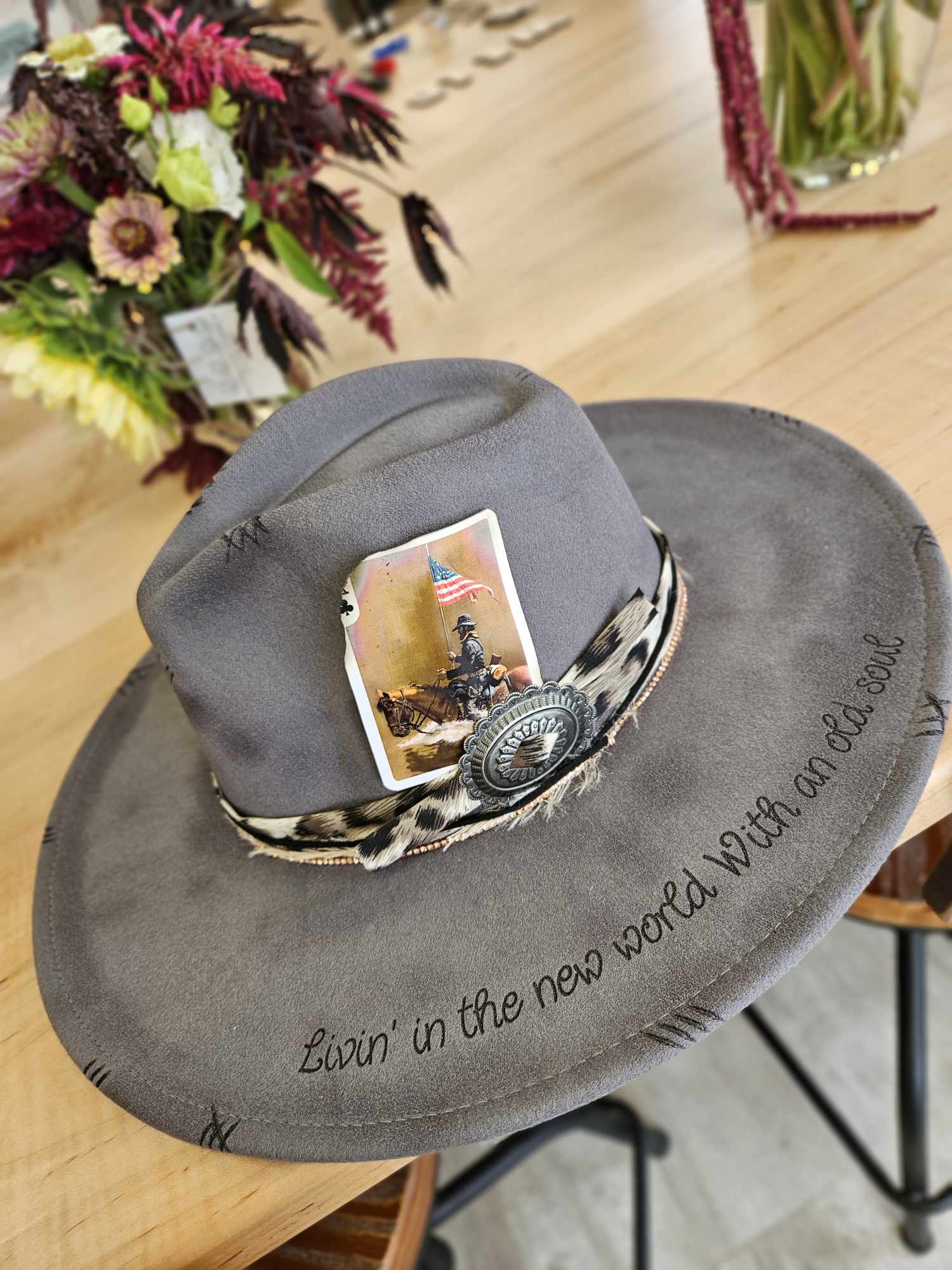 Custom wide brim hat Create a Custom Burned Wide Brim Hat – Piper Hat Co main image 2