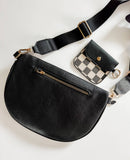 Checkered Crossbody Fanny Pack | Slim Card Holder | Wallet