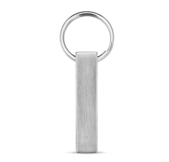 Stainless steel bar keychain