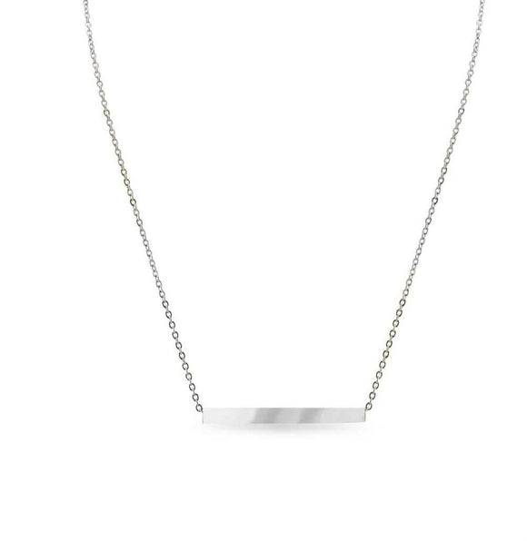 4 sided bar neckless stainless steel
