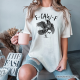 F-CAW-F Gothic Raven T-Shirt, Snarky Halloween Tee