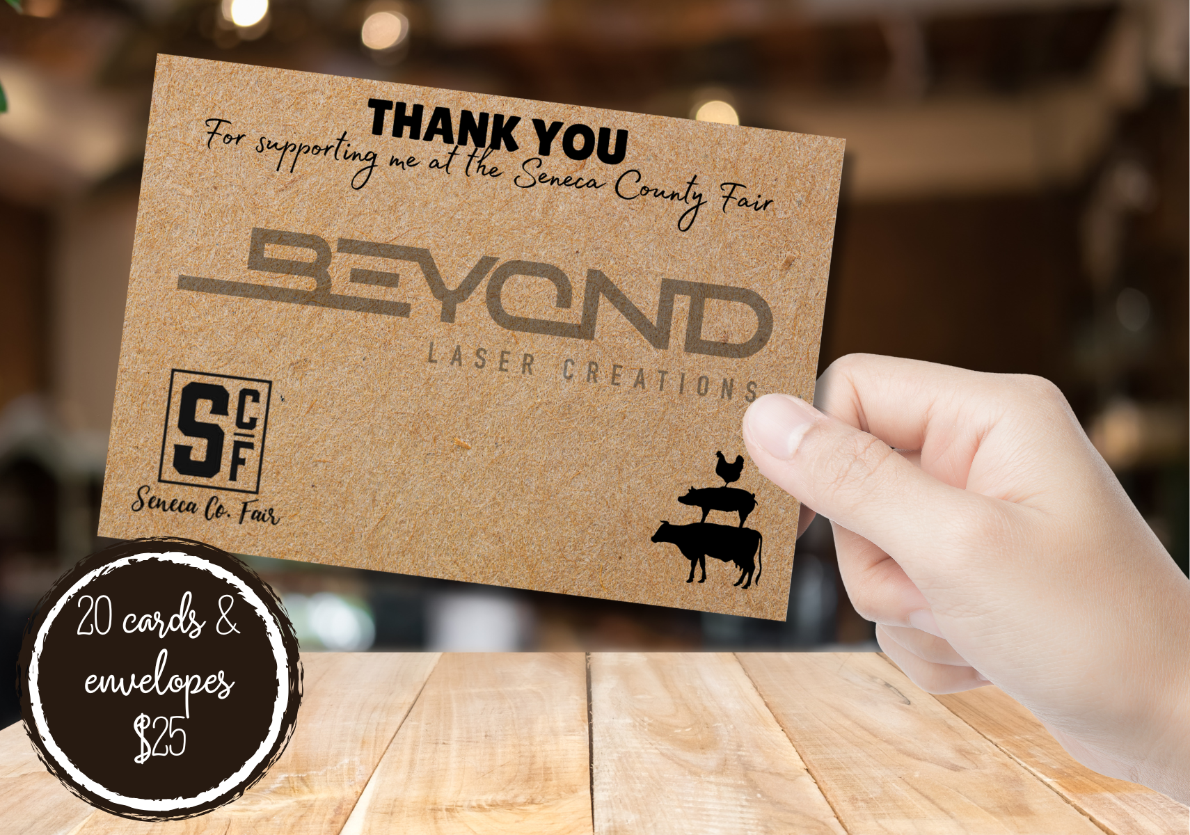 4H & County Fair Thank You notes – Beyond Laser Creations