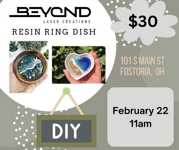 DIY Resin Art Ring Dish