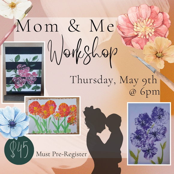 Mom & me flower painting workshop