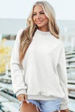 Oversize Reversible Mock Neck Sweatshirt