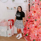 Christmas Graphic Tee Funny Holiday Shirt Santa Decks Halls