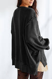 Long Sleeve Crewneck Sweatshirt PRAY APPLIQUE