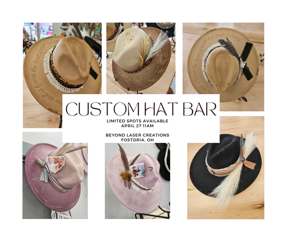 Custom Wide Brim Hat Bar