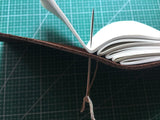 DIY leather journal.