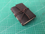 DIY leather journal.