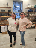 King or Queen of Hearts animal royalty crew necks