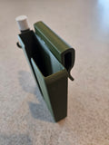 Phone holder clip for rubber bag