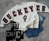 Oversized Buckeyes crewneck
