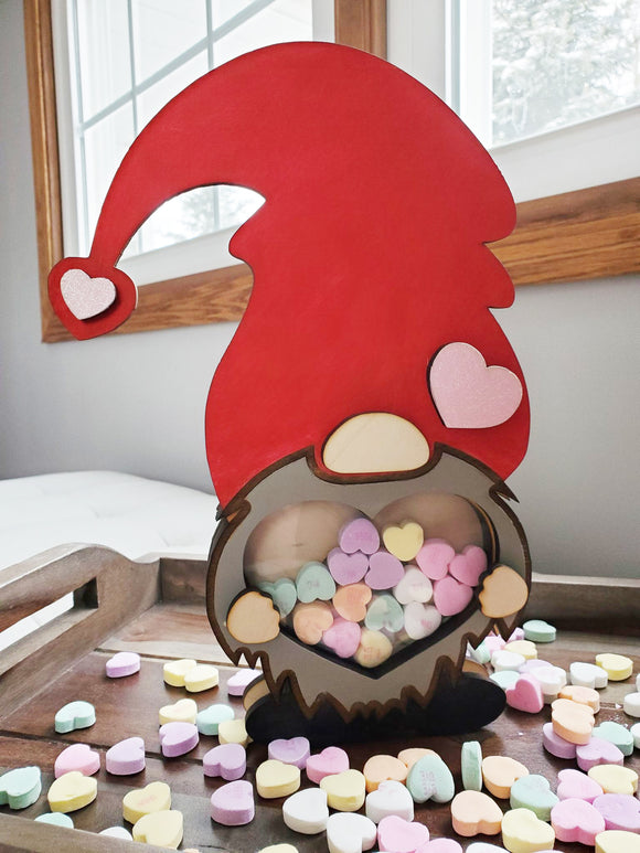 Gnome Heart Candy Holder
