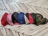 Hat colors available for custom designs from Beyond Laser Creations
