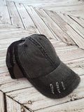 Distressed black hat available from Beyond Laser Creations