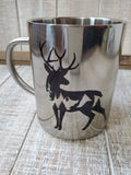 Stainless coffee mug sublimation printed