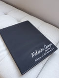 Custom engraved Leather padfolio