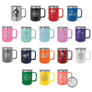15 oz. Stainless Steel Polar Camel Mugs, personalize, name, logo mug