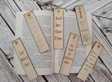 Wooden Book marks
