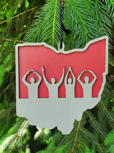 Ohio State Laser Cut Ornament